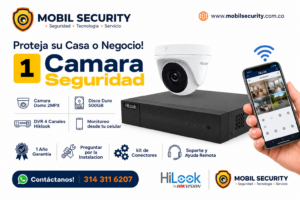 Cámaras de Seguridad Bogota Hiklook, Kit Dvr 4- Camara Seguridad 1