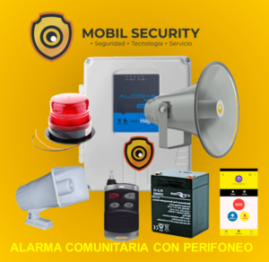 Alarma Comunitaria Kit con Perifoneo y APP 99 Licencia Gratis