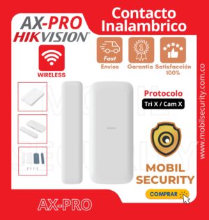 Contacto Magnético Inalámbrico Slim / Uso en Interior / LED Indicador / Tamper AX_PRO HIKVISION