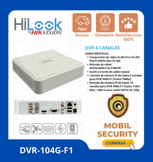 Dvr Hilook 4 Canales,h.265 hasta 1080P  DVR-104G-M1