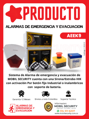 Kit de Alarma de Emergencia y Evacuación para Negocios en Colombia | MOBIL SECURITY