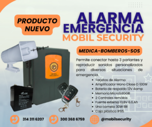 🔥 Alarma de Emergencia con Voz Audio Pregrabados #MobilSecurity 🔥