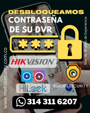Desbloqueo DVR Hikvision y Dahua en Bogotá | Recuperación de Contraseña